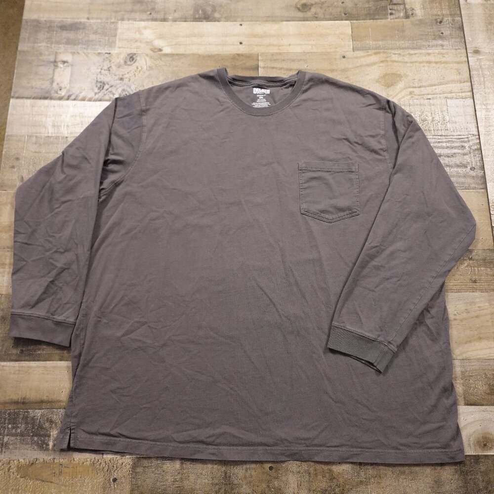 Duluth Trading Longtail T Relaxed Fit Long Sleeve Pocket Crew men's 4XL peat - Picture 1 of 9